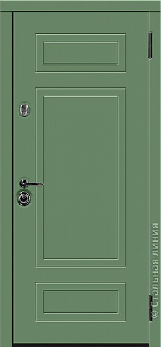 Входная дверь Стальная Линия Кэмпер серия 100 оливковый/бетон бежевый